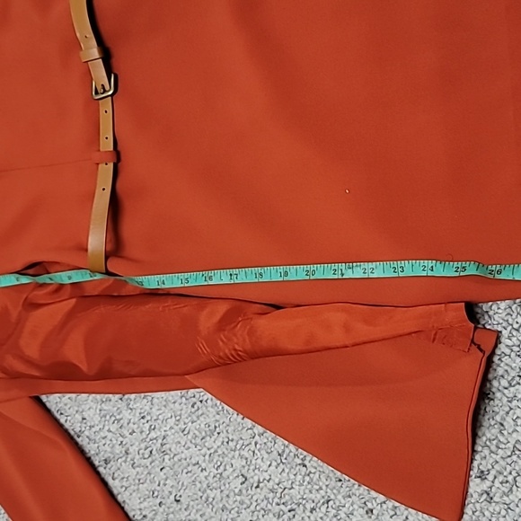 2 PC Burnt Orange DRESS and matching Coat - Picture 5 of 9